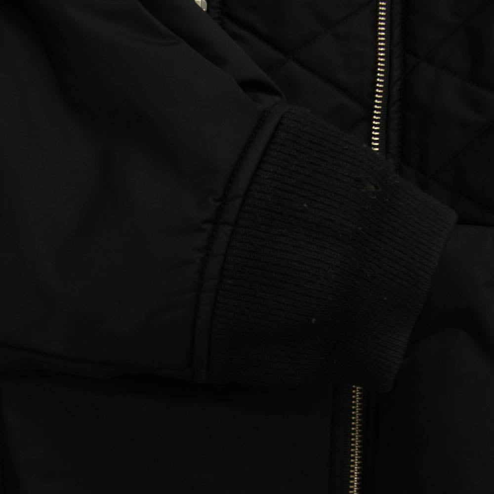 ENFOLD エンフォルド DICROS SOLO Twill egg エッグシルエット キルティング ジャケット ブラック系 38【中古】