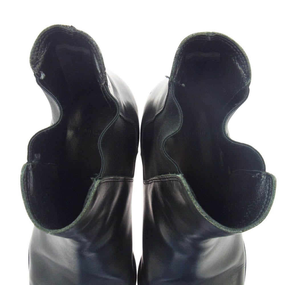 SAINT LAURENT サンローラン 375680 サイドゴア レザー チェルシー ブーツ ブラック系 41.5【中古】