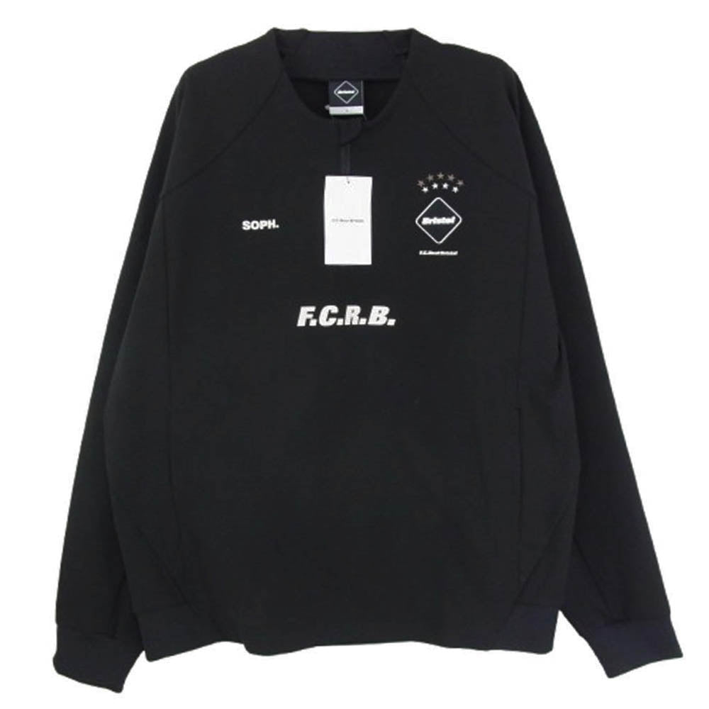 F.C.R.B. エフシーアールビー FCRB-252018 PDK QUARTER-ZIP TOP ジップアップ トラック ジャケット ブラック系 L【新古品】【未使用】【中古】