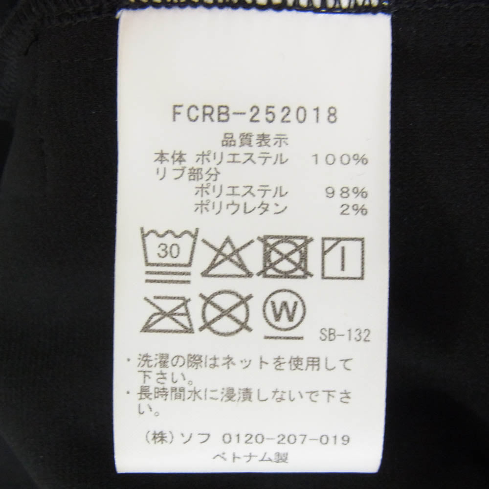 F.C.R.B. エフシーアールビー FCRB-252018 PDK QUARTER-ZIP TOP ジップアップ トラック ジャケット ブラック系 L【新古品】【未使用】【中古】