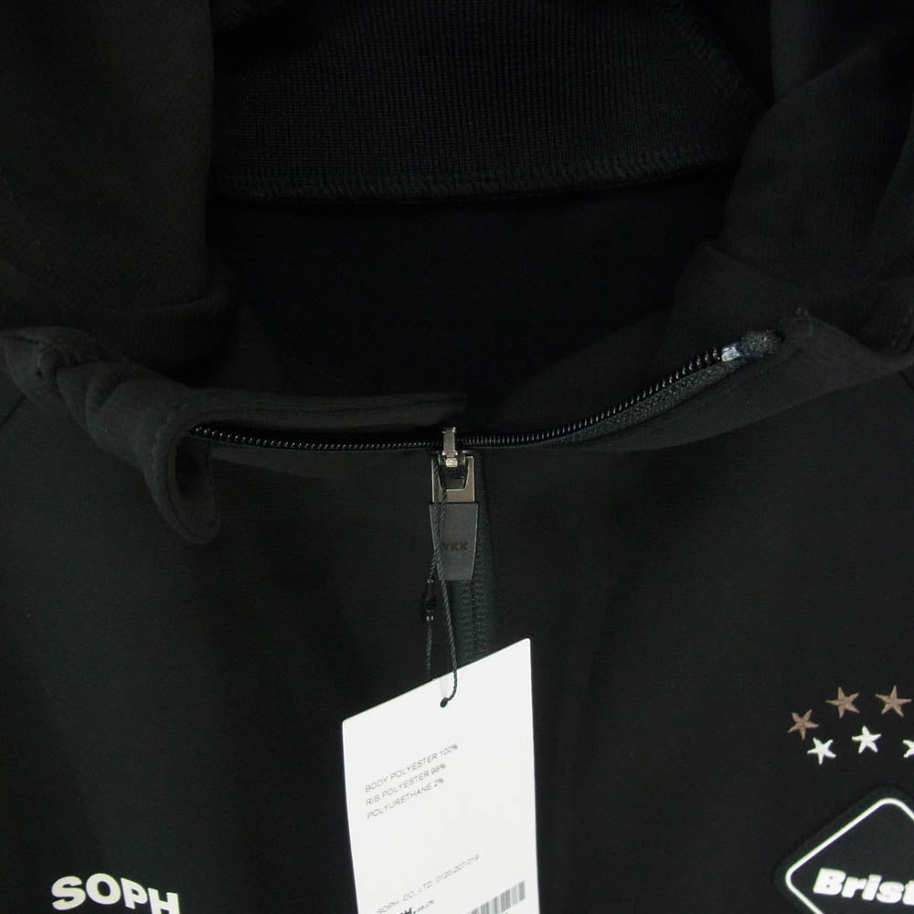 F.C.R.B. エフシーアールビー FCRB-252017 PDK HOODED BLOUSON ジップアップ パーカー ジャケット ブラック系 S【新古品】【未使用】【中古】