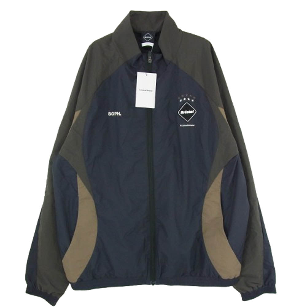 F.C.R.B. エフシーアールビー FCRB-252012 WARM-UP JACKET ウォーム アップ ジップアップ ジャケット ブラック系 ブラウン系 L【新古品】【未使用】【中古】