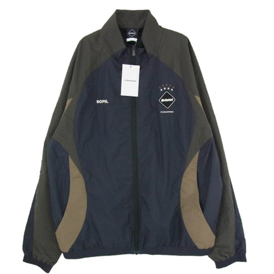 F.C.R.B. エフシーアールビー FCRB-252012 WARM-UP JACKET ウォーム アップ ジップアップ ジャケット ブラック系 ブラウン系 L【新古品】【未使用】【中古】