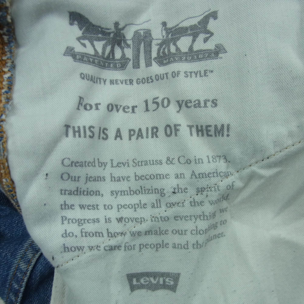 Levi's リーバイス PC9-A7367-0003 ダブルニー デニム ペインター パンツ インディゴブルー系 34【中古】