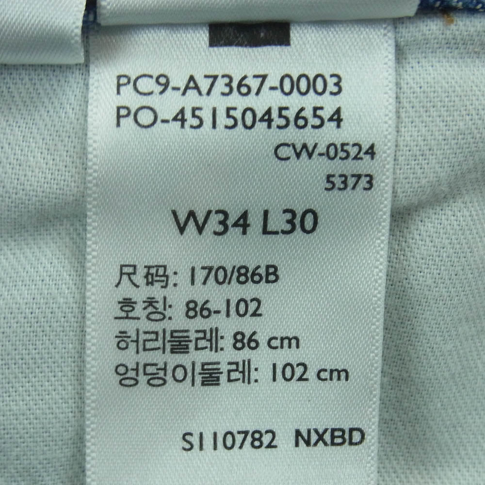Levi's リーバイス PC9-A7367-0003 ダブルニー デニム ペインター パンツ インディゴブルー系 34【中古】