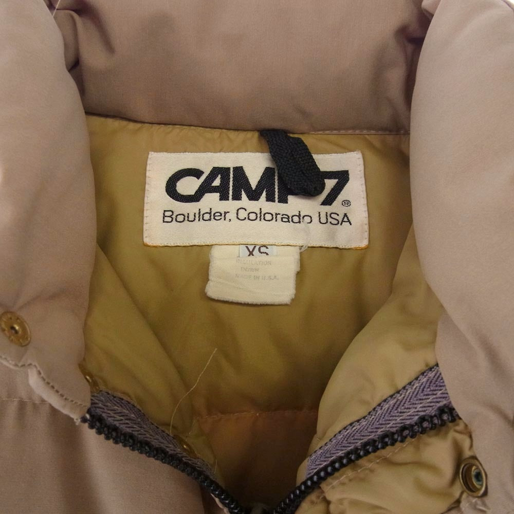 キャンプセブン USA製 70s～80s ヴィンテージ 中綿 ジャケット ベージュ系 XS【中古】