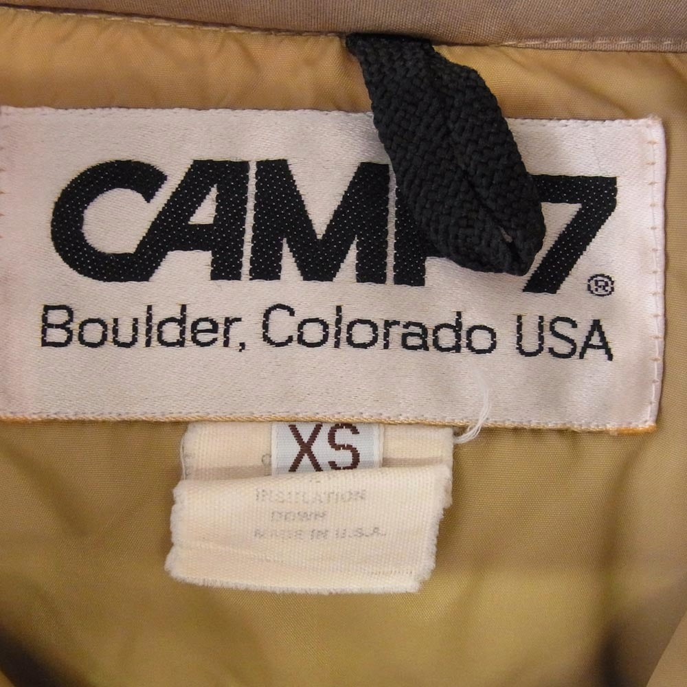 キャンプセブン USA製 70s～80s ヴィンテージ 中綿 ジャケット ベージュ系 XS【中古】
