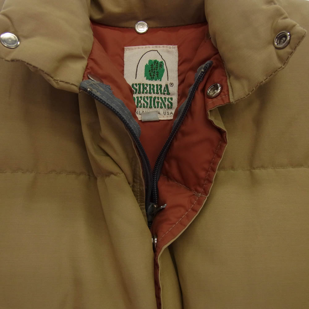 SIERRA DESIGNS シエラデザイン 70s 70年代 7本木 ヴィンテージ 中綿 ジャケット ベージュ系 XS【中古】