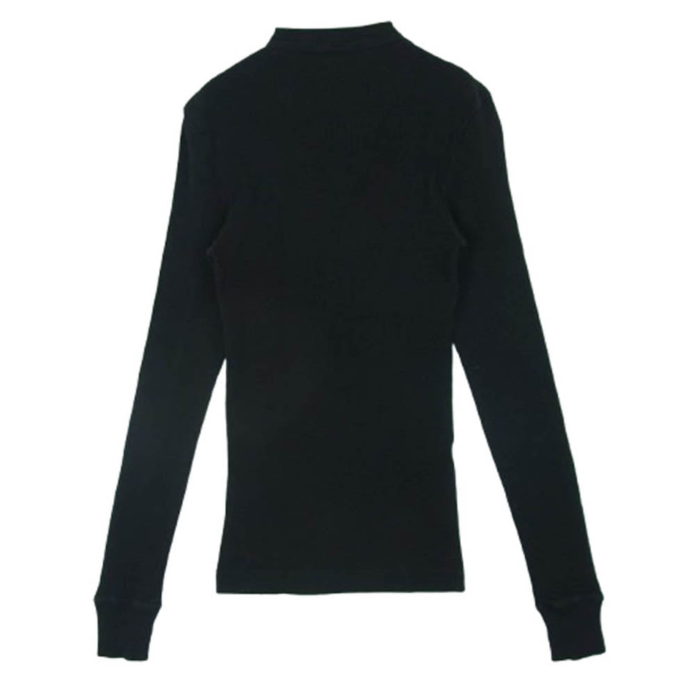 DOLCE&GABBANA ドルチェアンドガッバーナ イタリア製 クルーネック 長袖 カットソー Tシャツ ブラック系 44【中古】