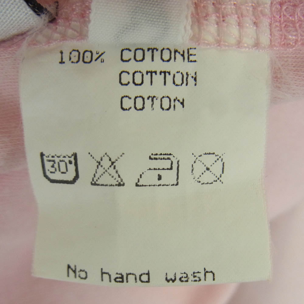 Lucien Pellat-Finet ルシアンペラフィネ バックスカルプリント リンガー 半袖 Tシャツ カットソー ピンク系 S【中古】