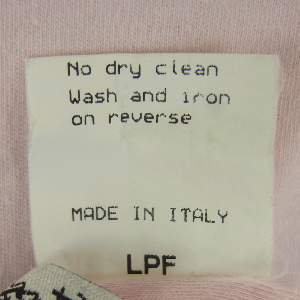 Lucien Pellat-Finet ルシアンペラフィネ バックスカルプリント リンガー 半袖 Tシャツ カットソー ピンク系 S【中古】