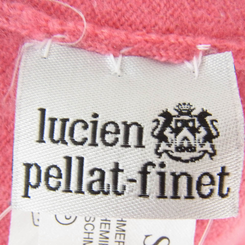 Lucien Pellat-Finet ルシアンペラフィネ カシミヤ100％ スコットランド製 ハットスカル ラインストーン ニット セーター ピンク系 S【中古】