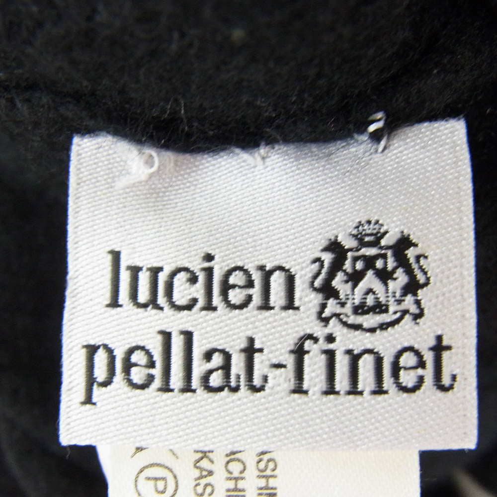 Lucien Pellat-Finet ルシアンペラフィネ カシミヤ100％ スコットランド製 カメラスカル ラインストーン ニット セーター ブラック系 S【中古】