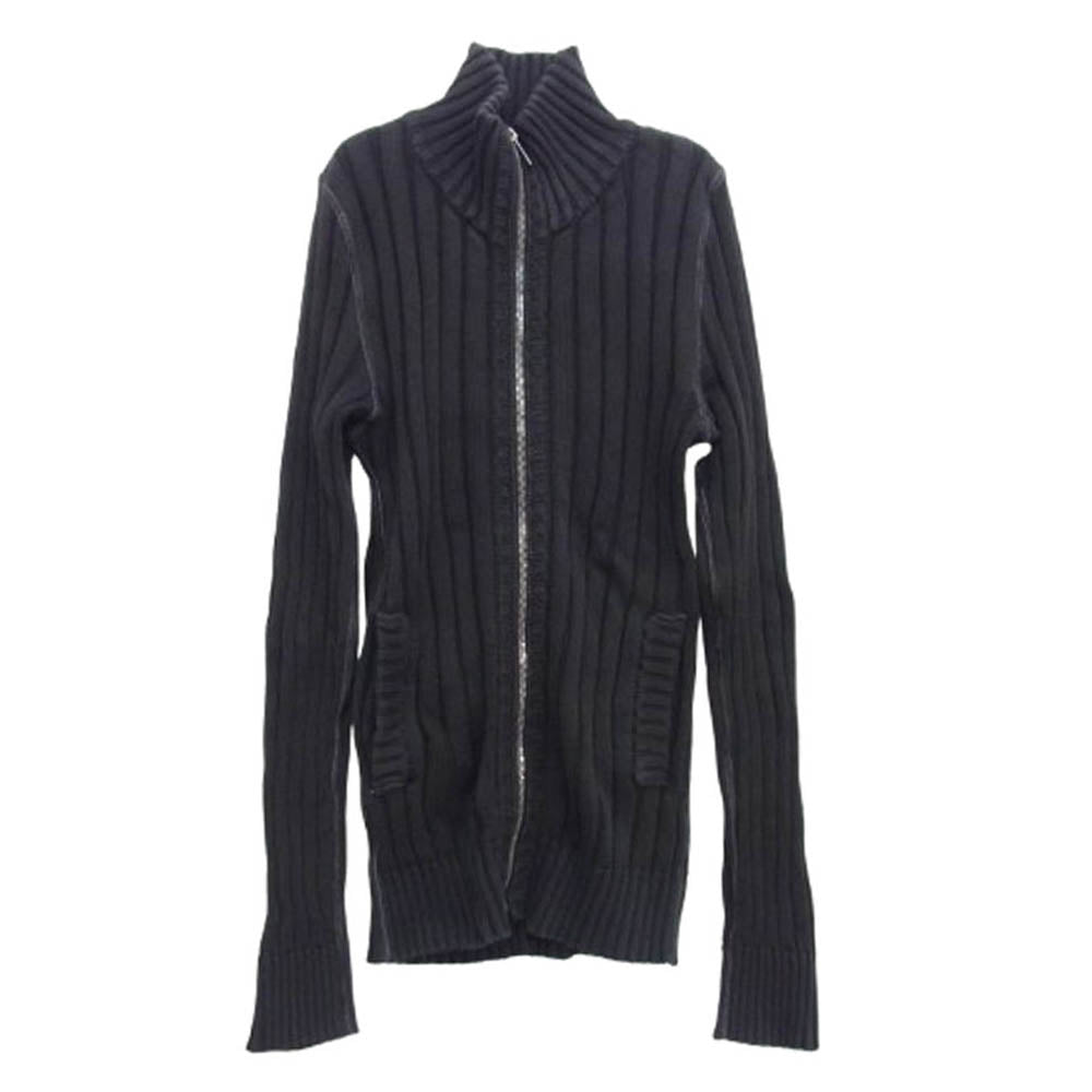 DOLCE&GABBANA ドルチェアンドガッバーナ GBC46K イタリア製 ニット フルジップ ジャケット カーディガン ブラック系【中古】