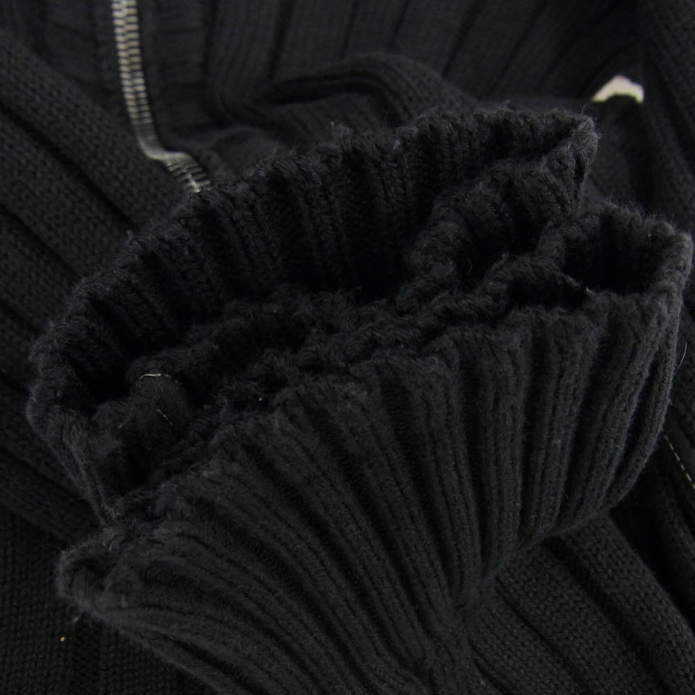 DOLCE&GABBANA ドルチェアンドガッバーナ GBC46K イタリア製 ニット フルジップ ジャケット カーディガン ブラック系【中古】