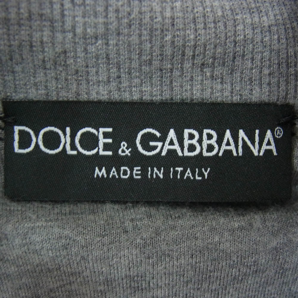 DOLCE&GABBANA ドルチェアンドガッバーナ G6J82K イタリア製 レイヤードデザイン ニット フルジップ ジャケット カーディガン ブラック系 44【中古】