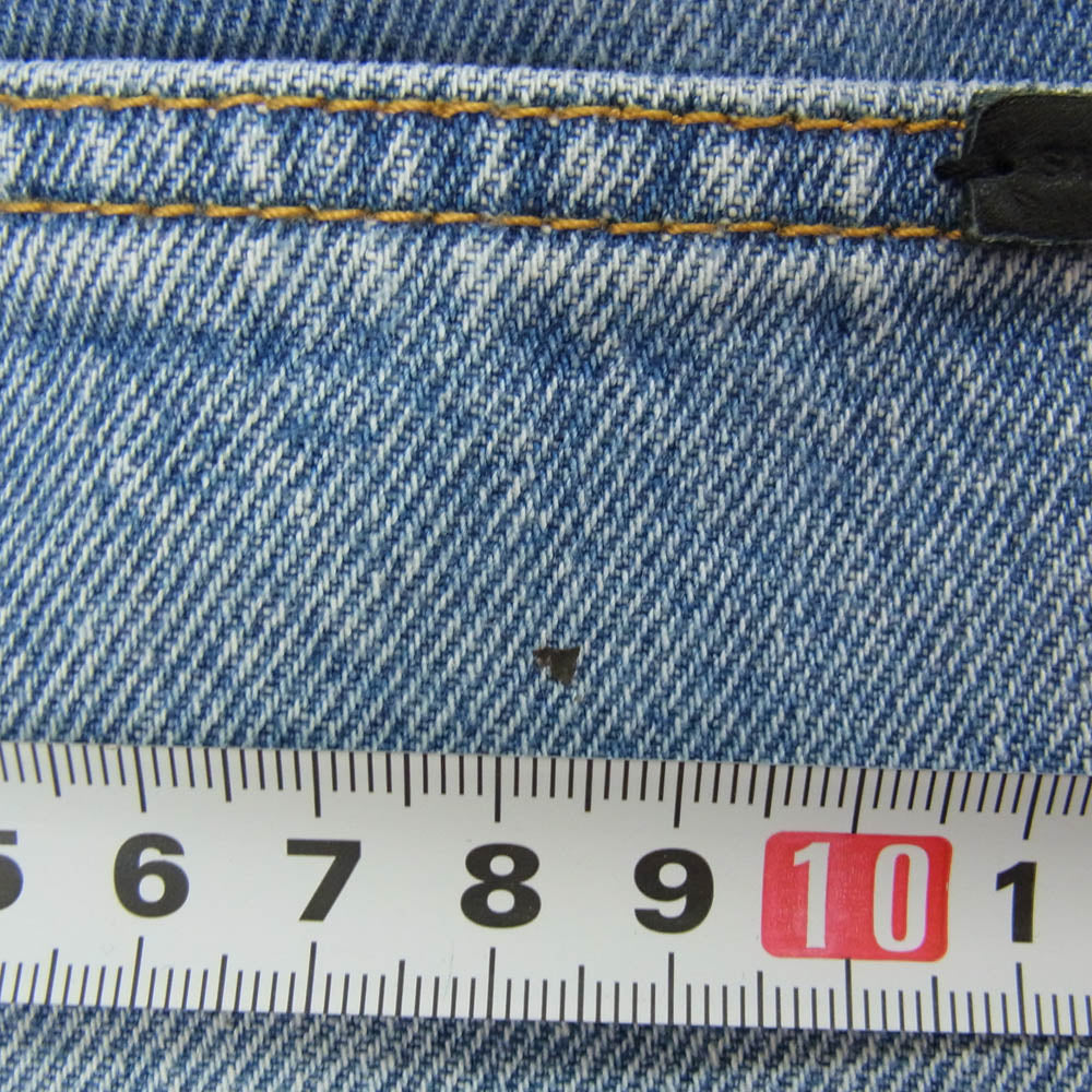 SAINT LAURENT サンローラン 757276 Y04PH ダメージ加工 ボタンフライ 5ポケット デニムパンツ ジーンズ インディゴブルー系 27【中古】