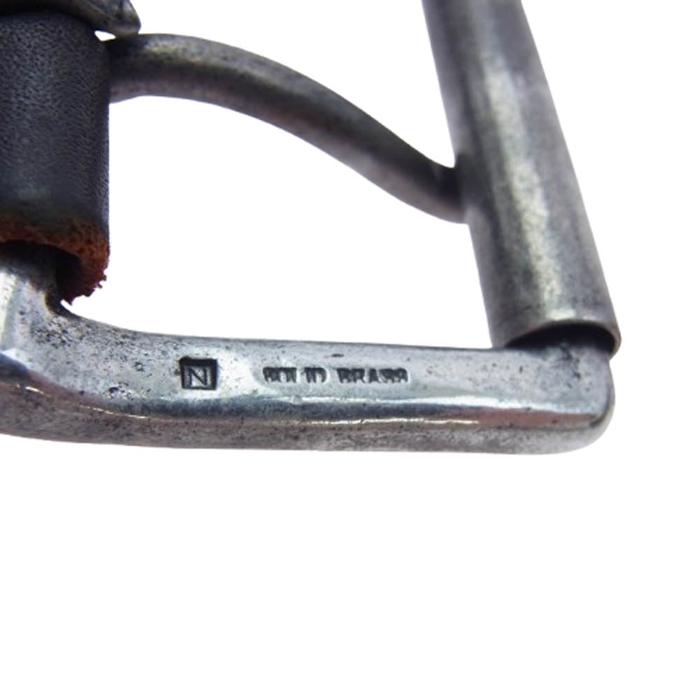 Vintage Works ヴィンテージワークス DH5550 スタッズ レザー ベルト ダークブラウン系【中古】