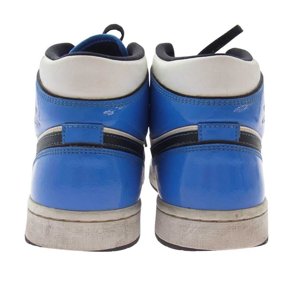 NIKE AIR JORDAN ナイキ ジョーダン DD6834-402 Air Jordan 1 Mid SE Signal Blue エアジョーダン1 ミッド シグナルブルー ミッドカット スニーカー ブルー系 ブラック系 28cm【中古】