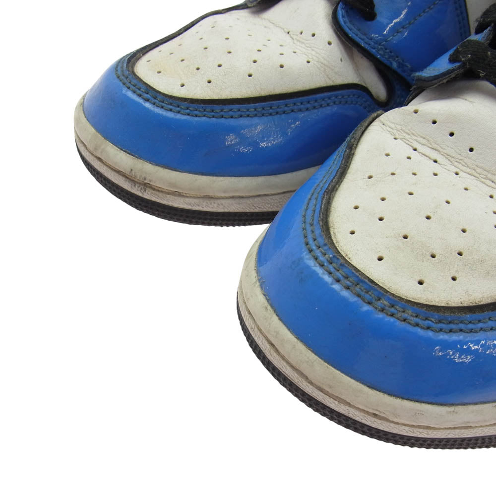 NIKE AIR JORDAN ナイキ ジョーダン DD6834-402 Air Jordan 1 Mid SE Signal Blue エアジョーダン1 ミッド シグナルブルー ミッドカット スニーカー ブルー系 ブラック系 28cm【中古】