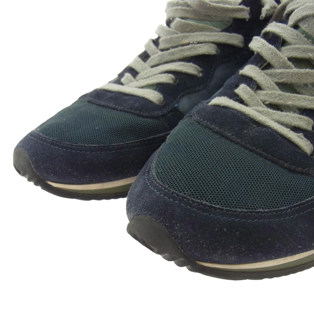 PHILIPPE MODEL フィリップモデル スエード 切替 ローカット スニーカー ネイビー系 41【中古】