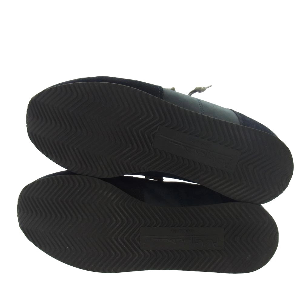 PHILIPPE MODEL フィリップモデル スエード 切替 ローカット スニーカー ネイビー系 41【中古】