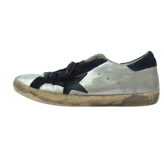 GOLDEN GOOSE ゴールデングース SUPERSTAR スーパースター ローカット スニーカー シルバー系 40【中古】