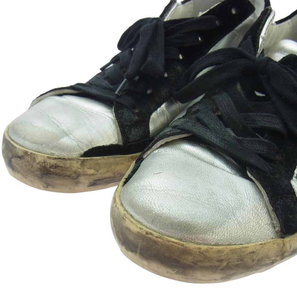 GOLDEN GOOSE ゴールデングース SUPERSTAR スーパースター ローカット スニーカー シルバー系 40【中古】