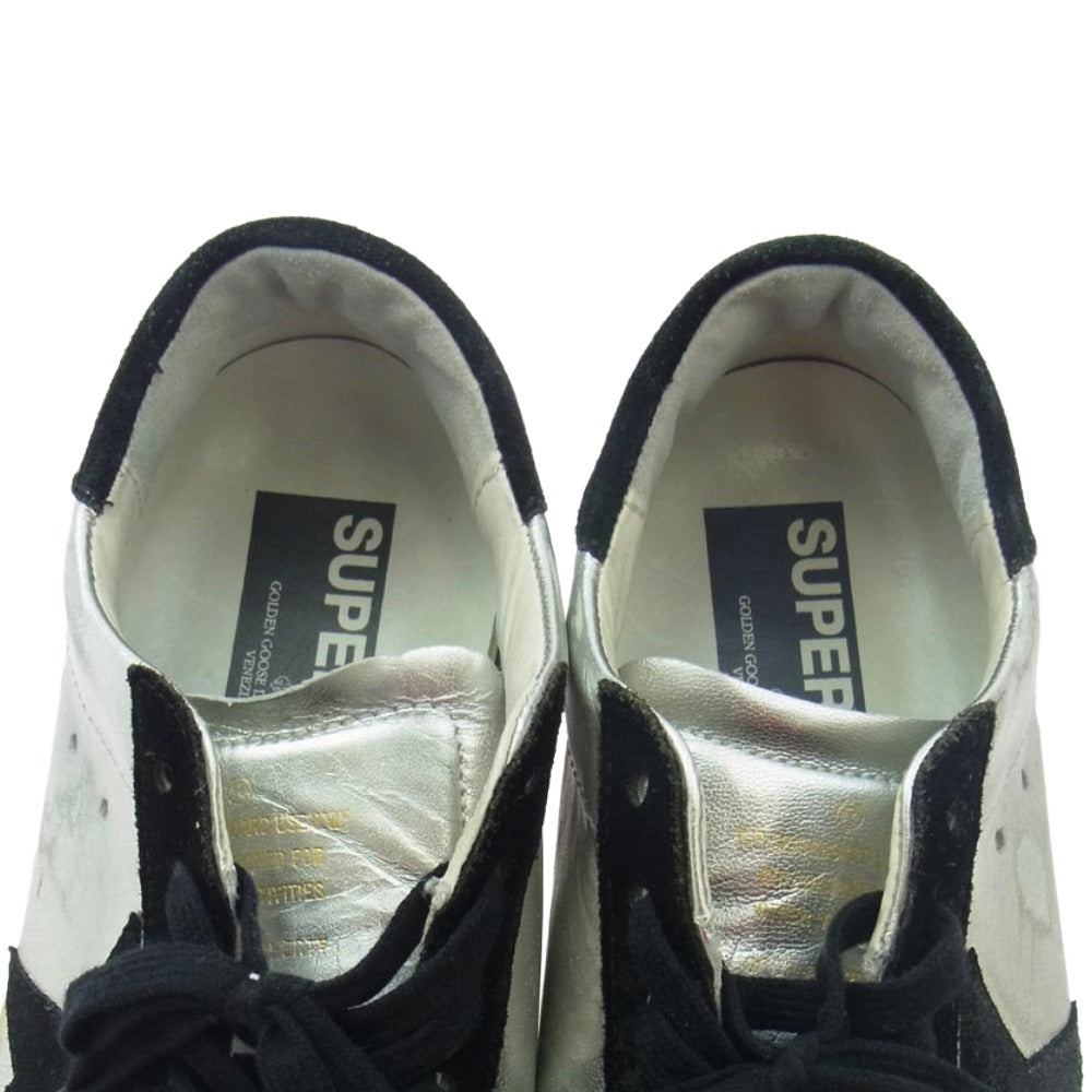 GOLDEN GOOSE ゴールデングース SUPERSTAR スーパースター ローカット スニーカー シルバー系 40【中古】