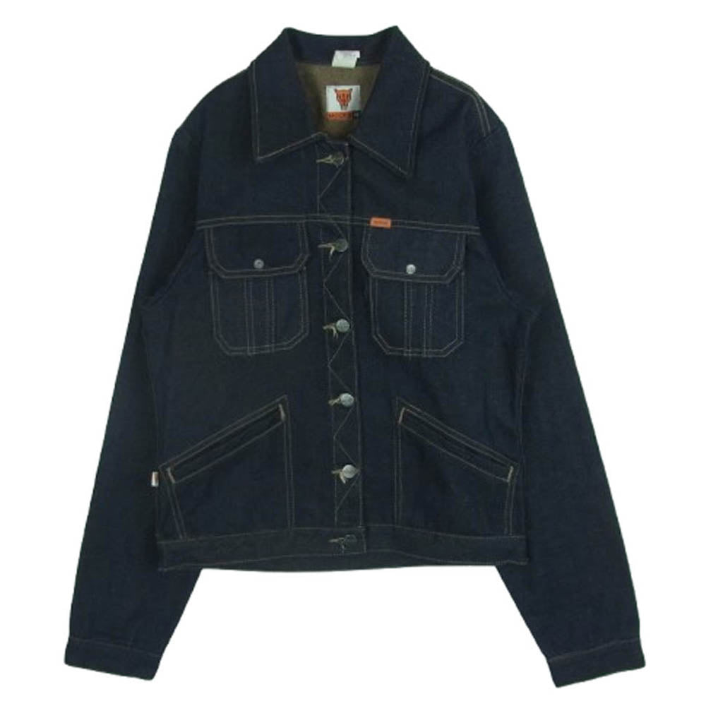 ムークス 90s USA製 Wrangler 124MJ TYPE デニム ジャケット インディゴブルー系 M【中古】