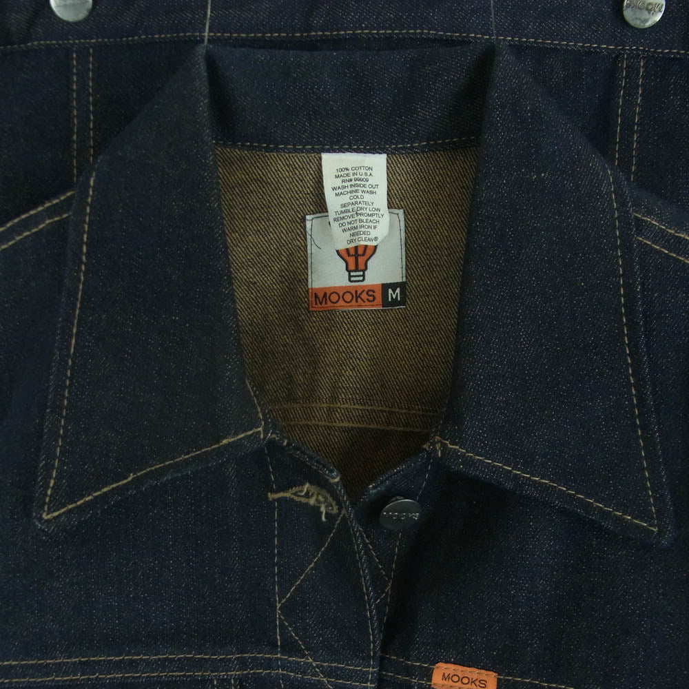 ムークス 90s USA製 Wrangler 124MJ TYPE デニム ジャケット インディゴブルー系 M【中古】