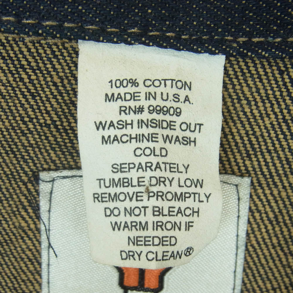 ムークス 90s USA製 Wrangler 124MJ TYPE デニム ジャケット インディゴブルー系 M【中古】