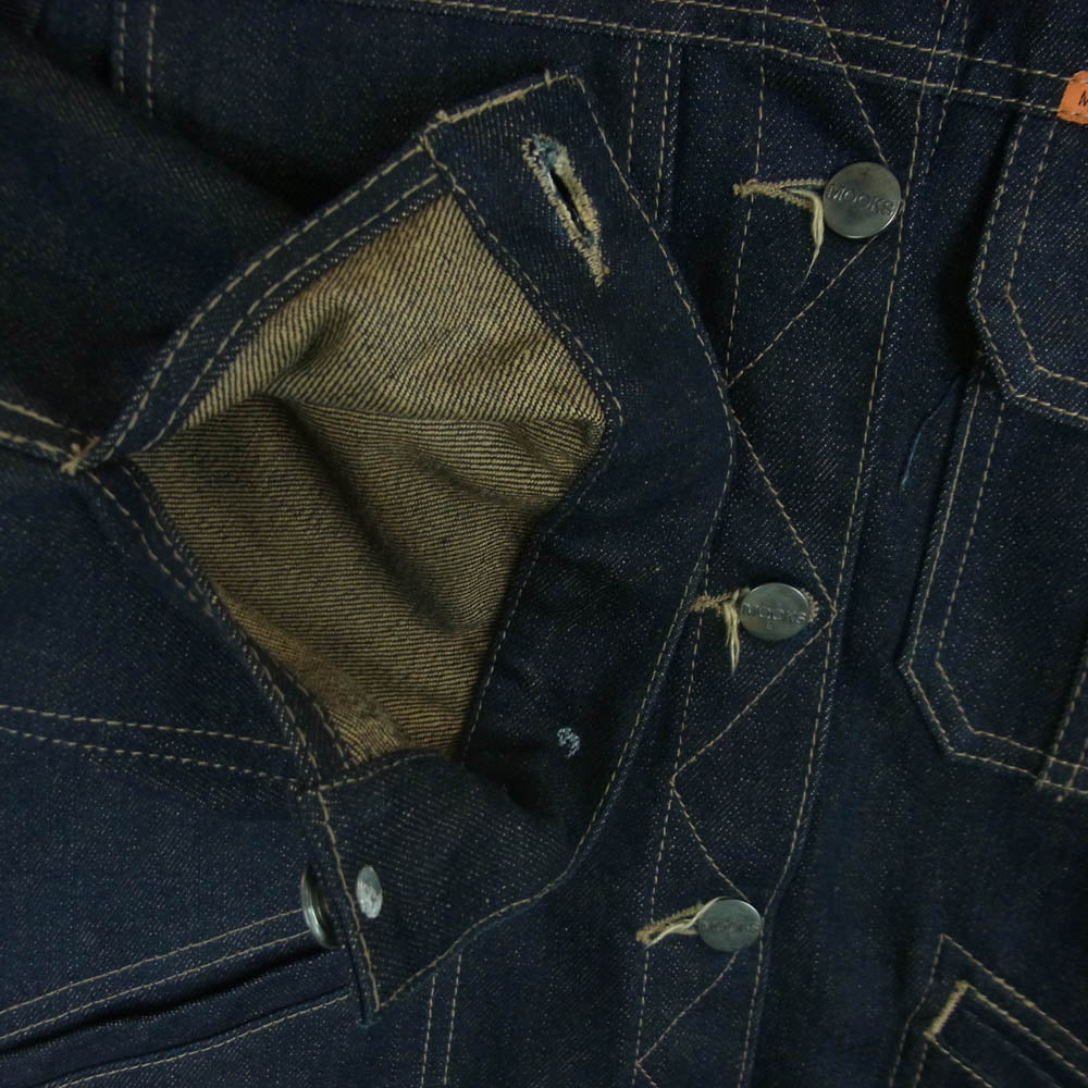 ムークス 90s USA製 Wrangler 124MJ TYPE デニム ジャケット インディゴブルー系 M【中古】