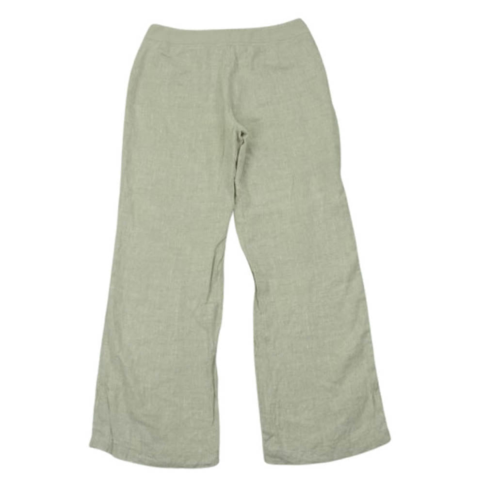 SAINT JAMES セントジェームス リネン ワイド パンツ グレー系 グレイッシュベージュ系 L 44【中古】