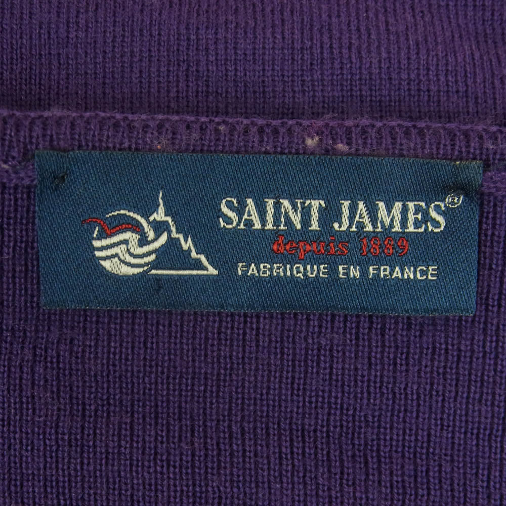 SAINT JAMES セントジェームス フランス製 ウール カーディガン パープル パープル系【中古】