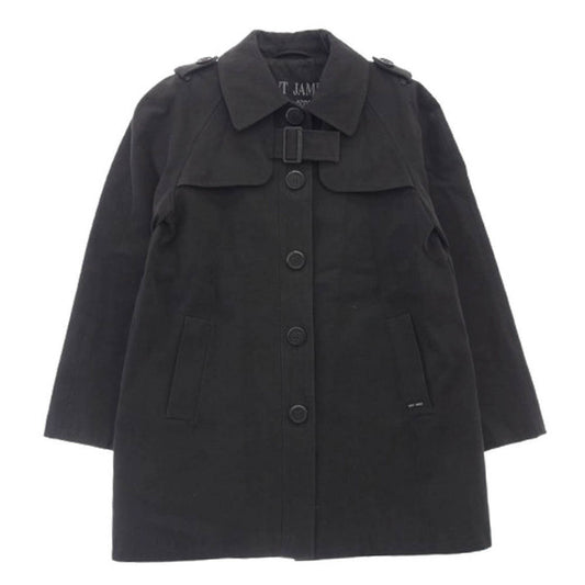 SAINT JAMES セントジェームス フロントベルト Aライン コート グレー系 SM【中古】