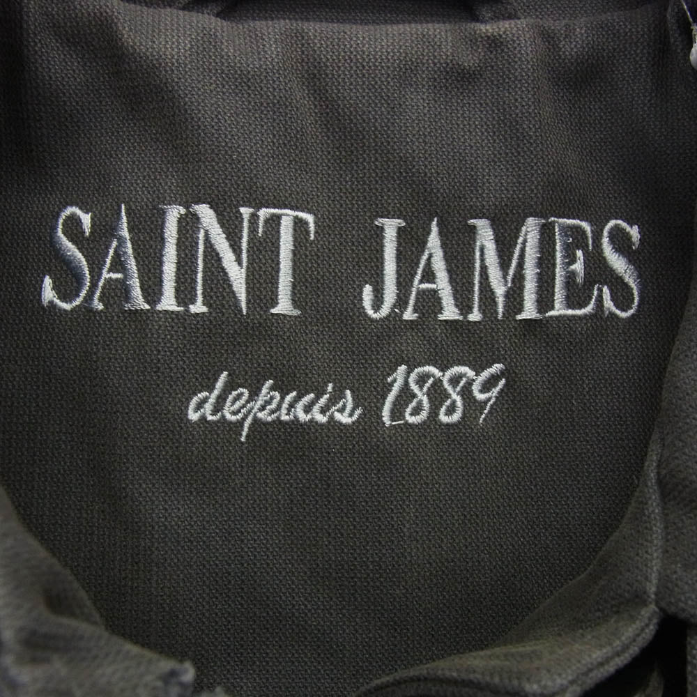 SAINT JAMES セントジェームス フロントベルト Aライン コート グレー系 SM【中古】