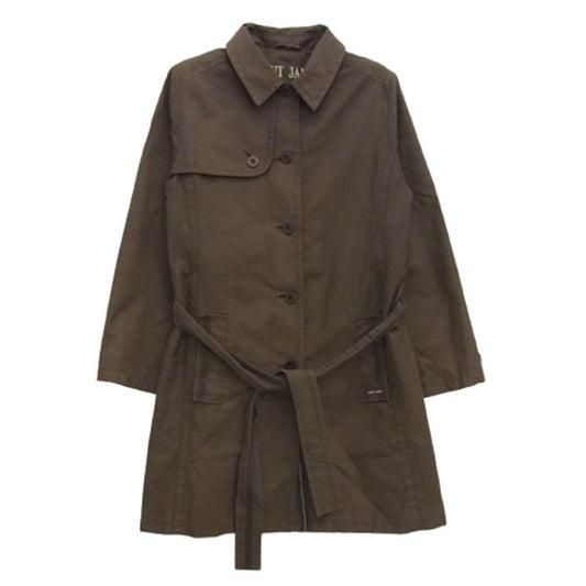 SAINT JAMES セントジェームス シングル トレンチ コート ジャケット ダークブラウン系 USA/10【中古】