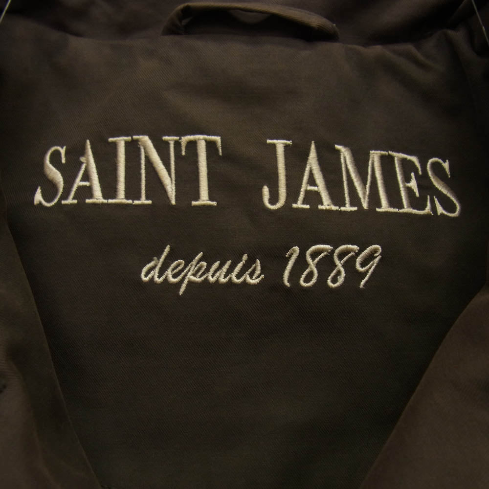 SAINT JAMES セントジェームス シングル トレンチ コート ジャケット ダークブラウン系 USA/10【中古】