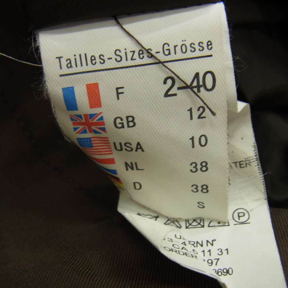 SAINT JAMES セントジェームス シングル トレンチ コート ジャケット ダークブラウン系 USA/10【中古】