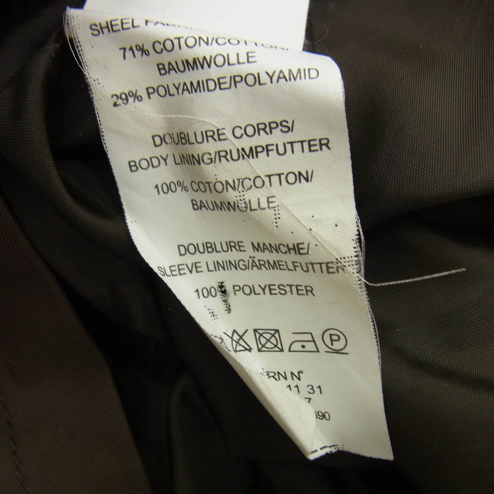 SAINT JAMES セントジェームス シングル トレンチ コート ジャケット ダークブラウン系 USA/10【中古】