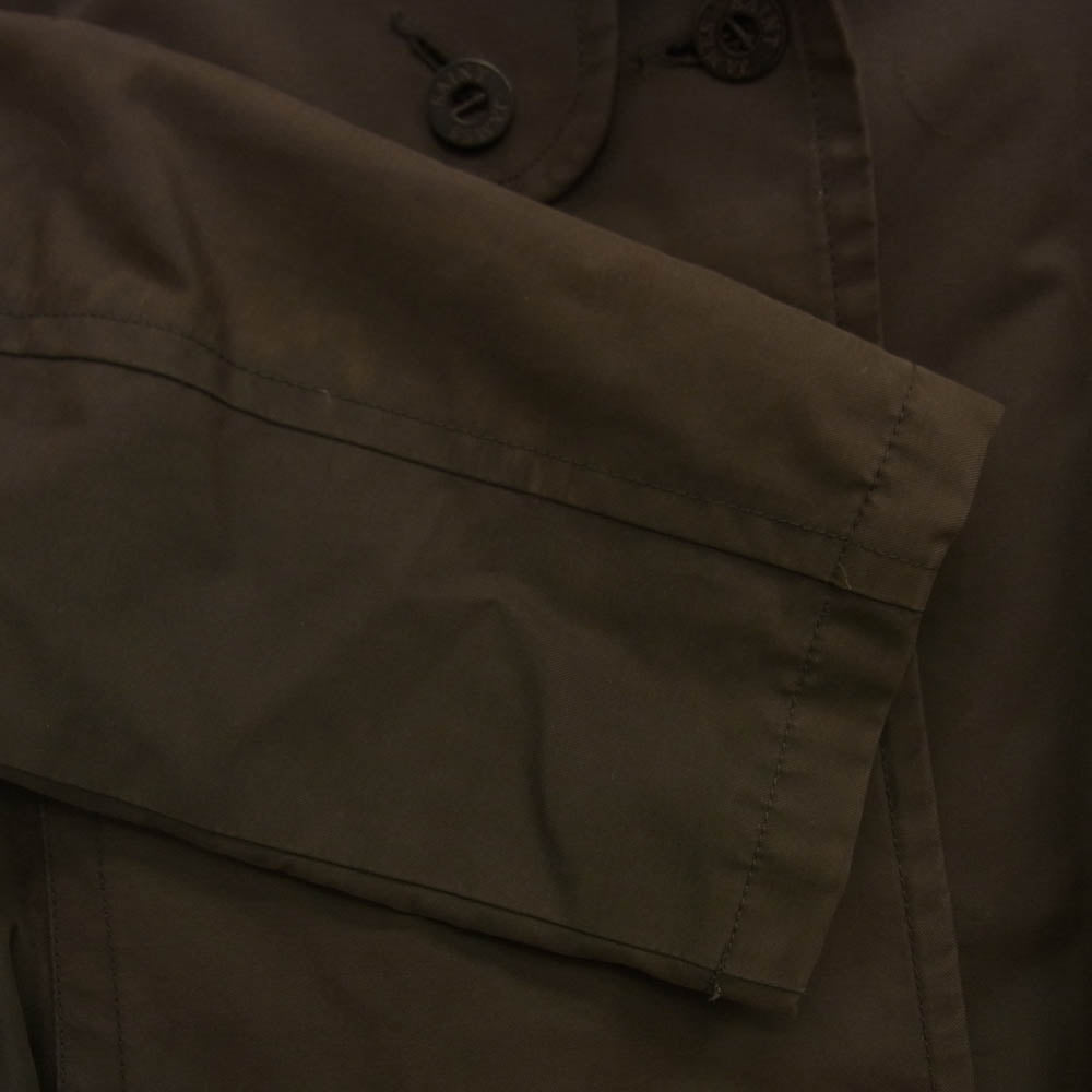 SAINT JAMES セントジェームス シングル トレンチ コート ジャケット ダークブラウン系 USA/10【中古】