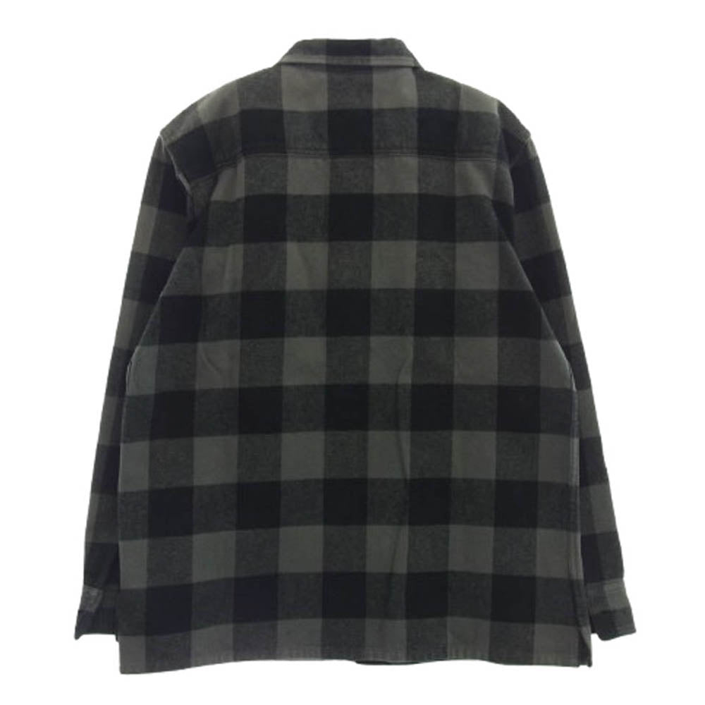 Supreme シュプリーム OLD オールド プレイド チェック フランネル 長袖 シャツ ブラック系 グレー系 M【中古】