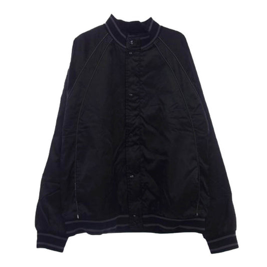 Supreme シュプリーム OLD オールド ロゴ刺繍 スタジャン スタジアムジャンパー サテンジャケット ブラック系 XL【中古】