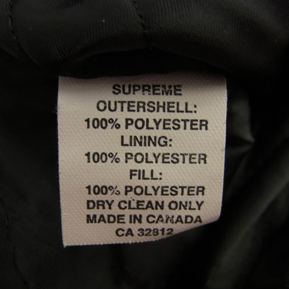 Supreme シュプリーム OLD オールド ロゴ刺繍 スタジャン スタジアムジャンパー サテンジャケット ブラック系 XL【中古】