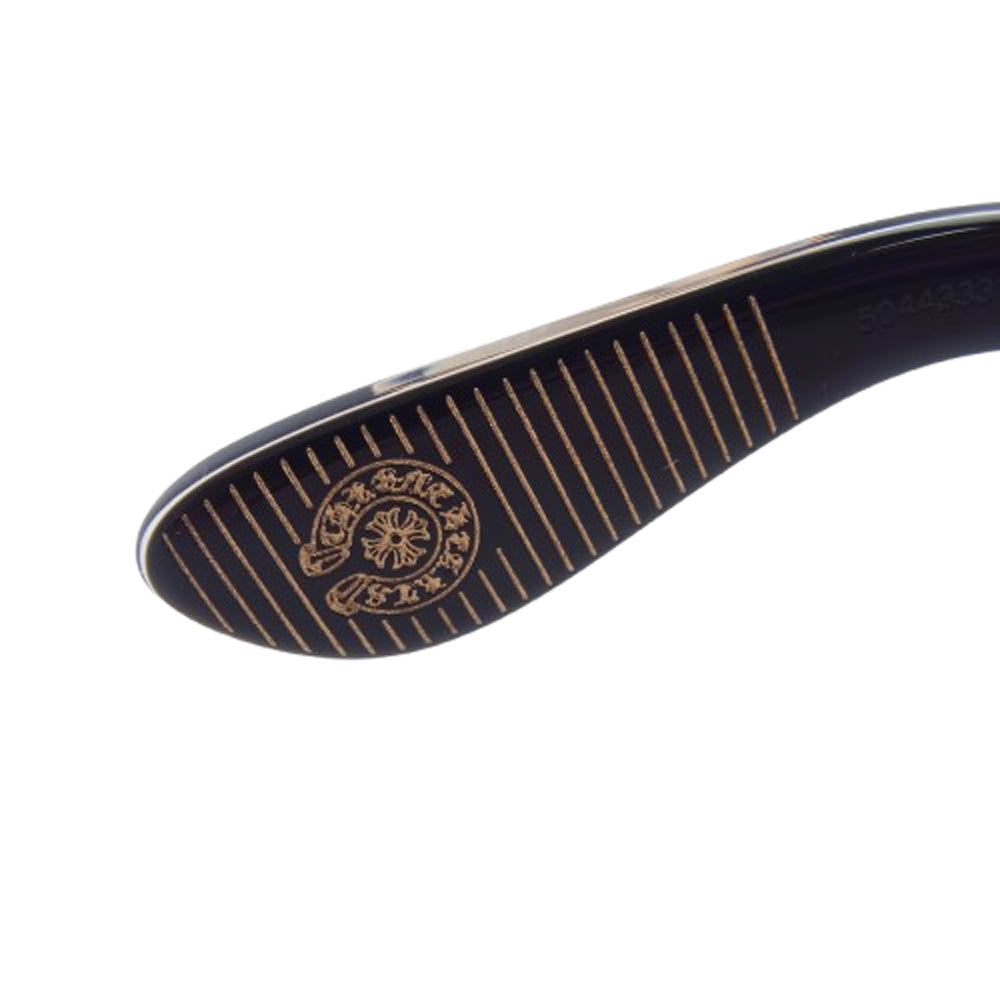 CHROME HEARTS クロムハーツ（原本無） MIDIXATHRILL II ミディクサスリル 2 BK-18KGP アイウェア サングラス ブラック系 ブラウン系【美品】【中古】