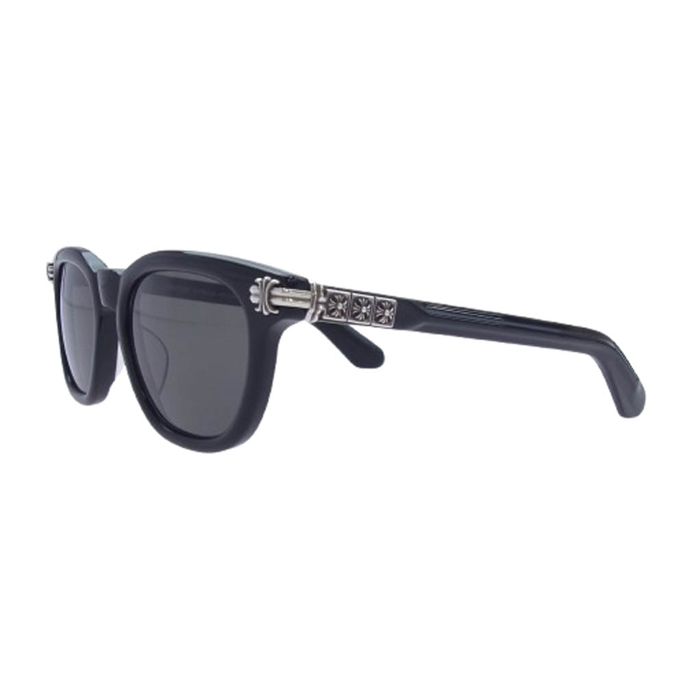 CHROME HEARTS クロムハーツ（原本無） SMOKE SHOW スモークショー BK-S アイウェア サングラス ブラック系 52□21-153【美品】【中古】