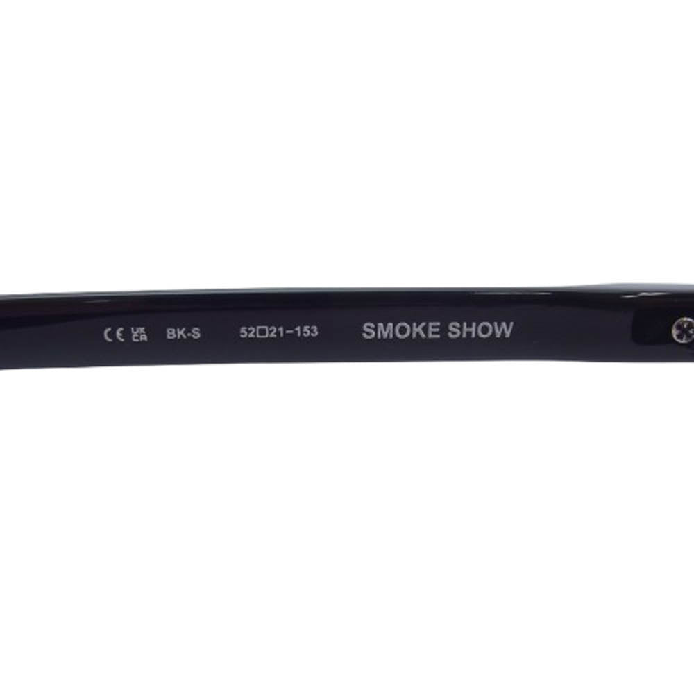 CHROME HEARTS クロムハーツ（原本無） SMOKE SHOW スモークショー BK-S アイウェア サングラス ブラック系 52□21-153【美品】【中古】