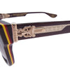 CHROME HEARTS クロムハーツ（原本無） BOX-OFFICER ボックスオフィサー PTO アイウェア サングラス ブラウン系 56□19-144【美品】【中古】