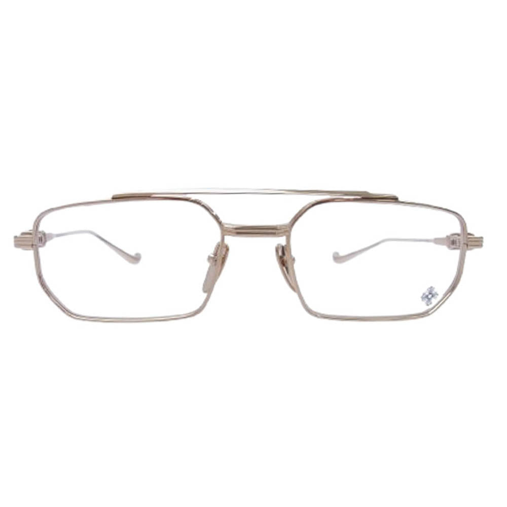 CHROME HEARTS クロムハーツ（原本無） GUSHER ガッシャー GP アイウェア サングラス ゴールド系 55□19-149【美品】【中古】